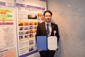 ポスターセッション会場にて